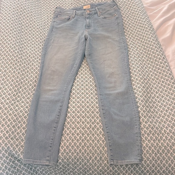 MOTHER The Looker Crop Skinny Jeans in Fresh Catch Size 28 - Picture 9 of 16